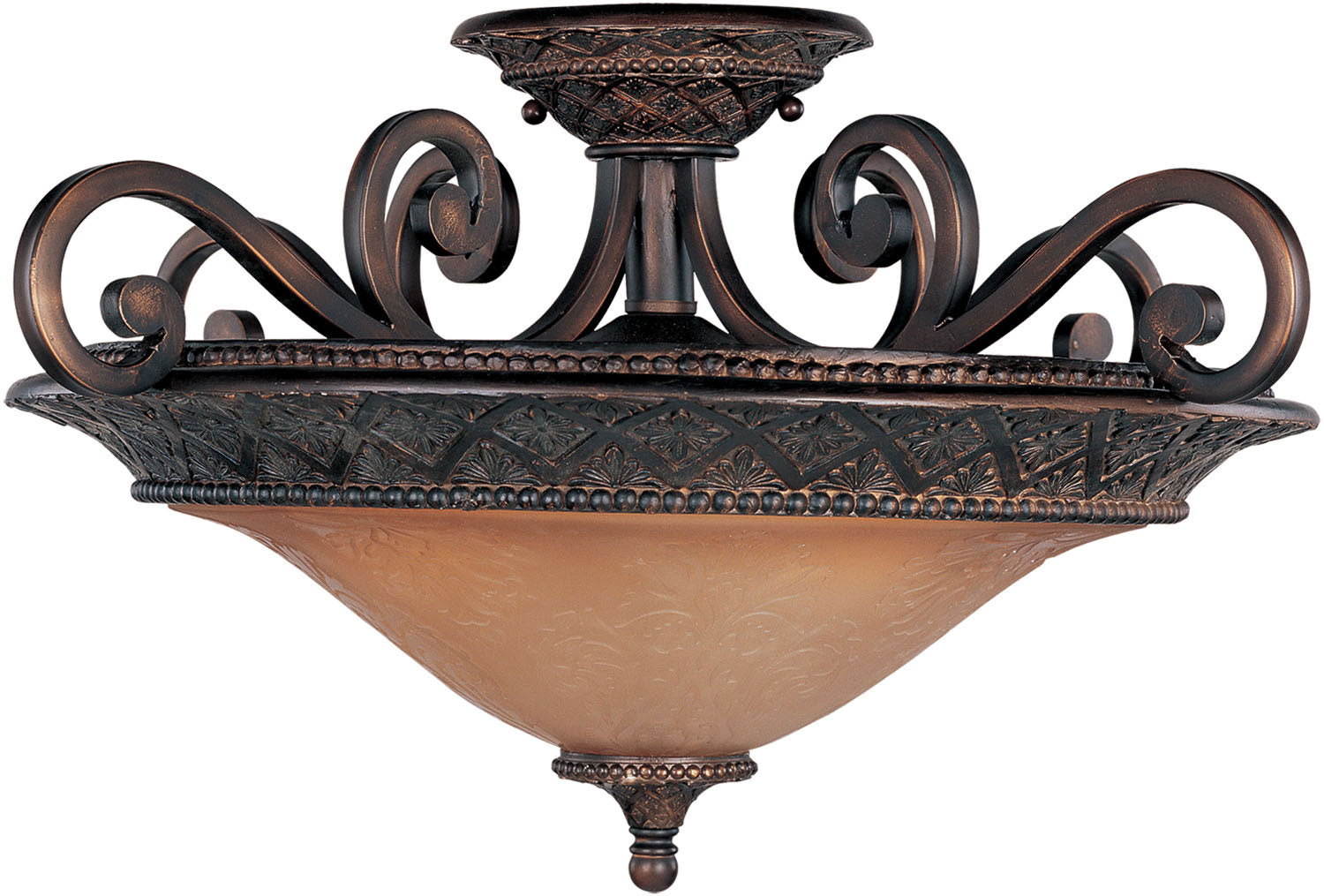 Maxim - 11241SAOI - Three Light Semi-Flush Mount - Symphony - Oil Rubbed Bronze