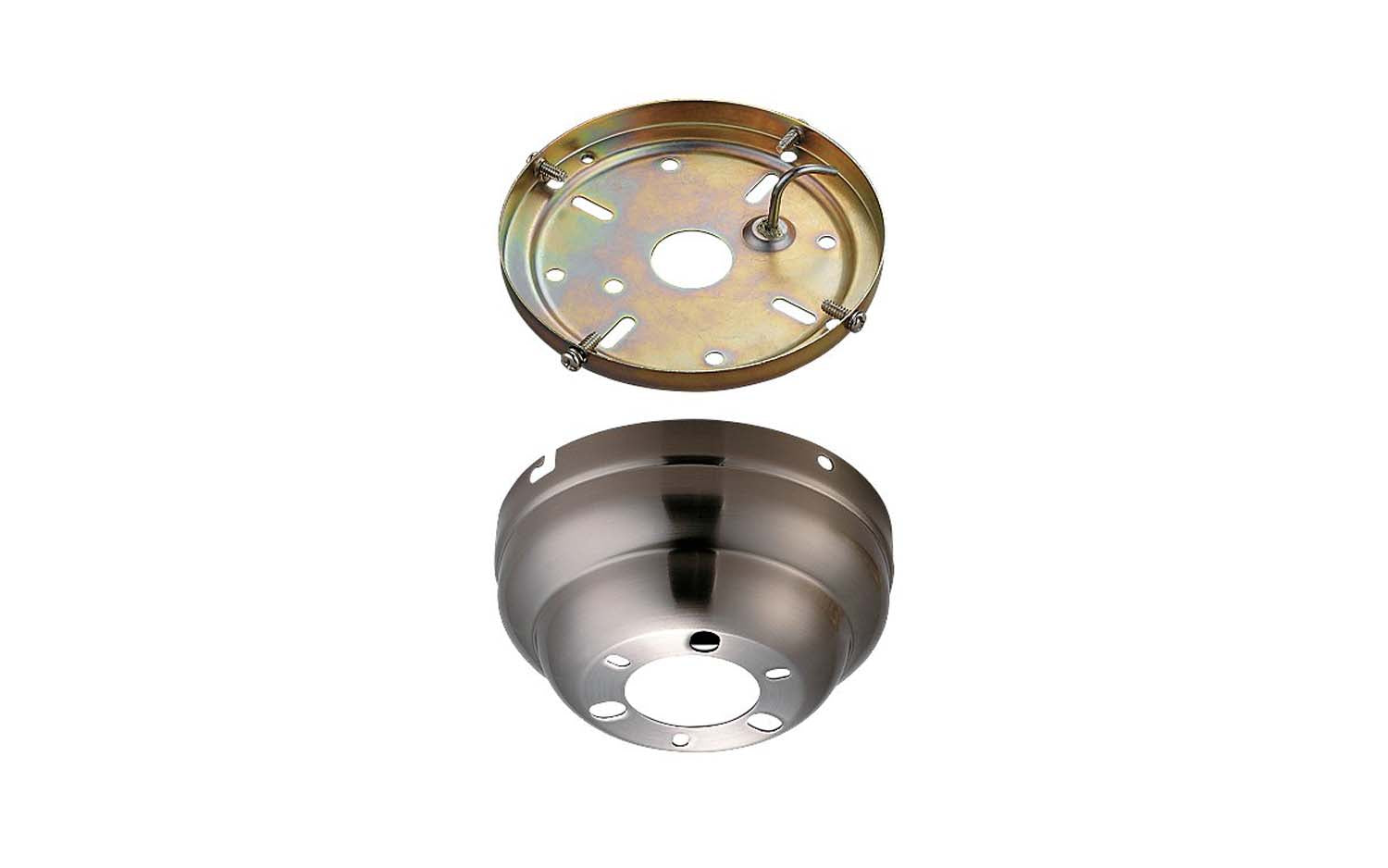 Visual Comfort Fan - MC90BS - Flush Mount Canopy - Universal - Brushed Steel