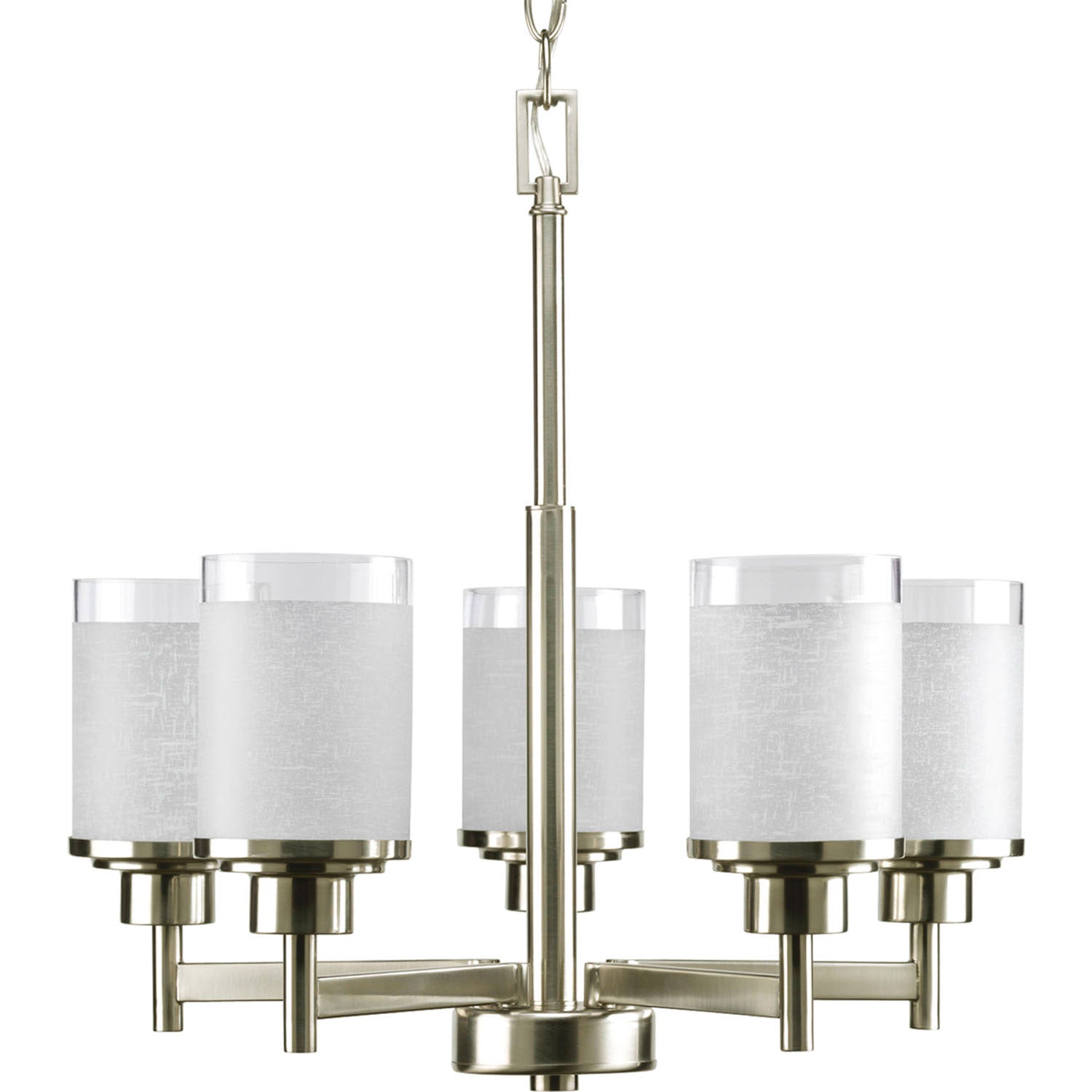 Progress Lighting - P4459-09 - Five Light Chandelier - Alexa - Brushed Nickel