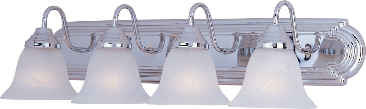 Maxim - 8014MRPC - Four Light Bath Vanity - Essentials - 801x - Polished Chrome