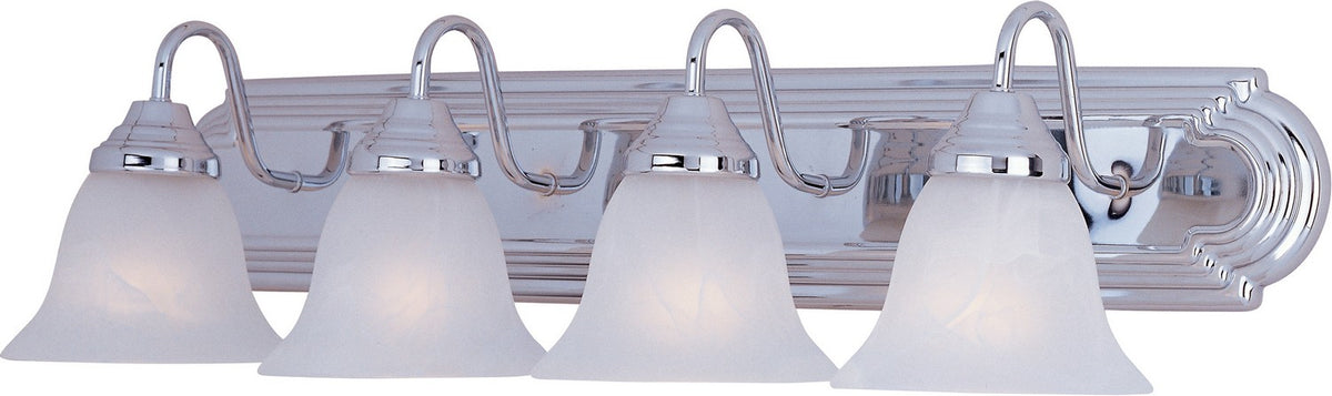 Maxim - 8014MRPC - Four Light Bath Vanity - Essentials - 801x - Polished Chrome