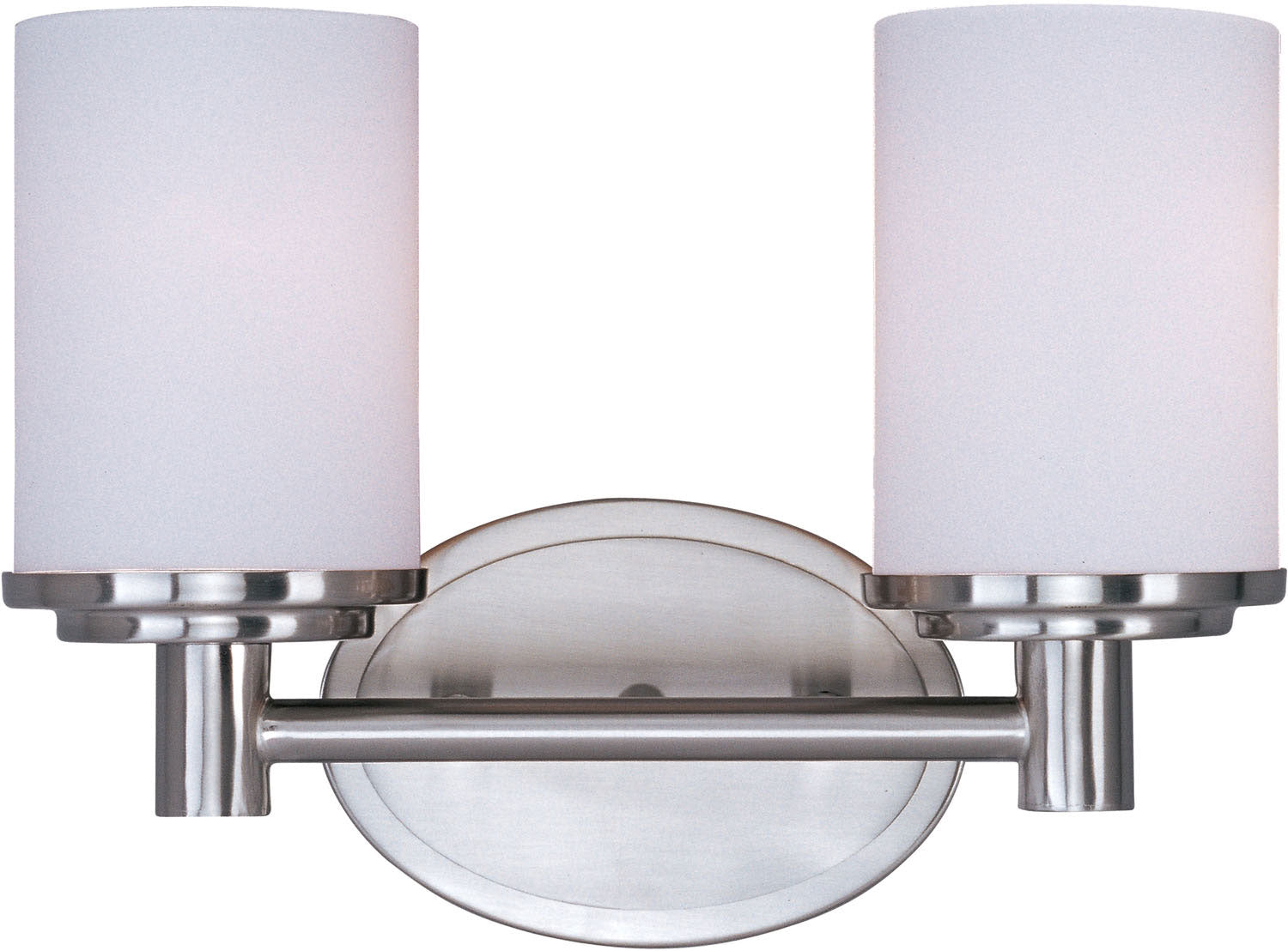 Maxim - 9052SWSN - Two Light Bath Vanity - Cylinder - Satin Nickel