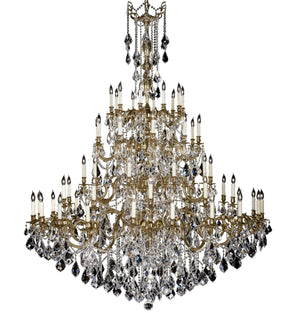 American Brass & Crystal - CH9326-A-01G-PI - 60 Light Chandelier - Elise - Polished Brass w/Umber Inlay