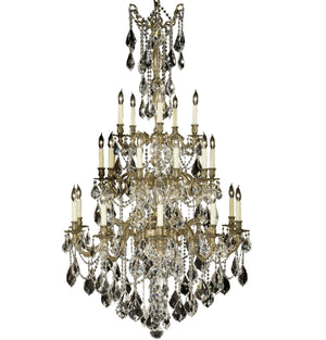 American Brass & Crystal - CH9826-A-02G-PI - 25 Light Chandelier - Bellagio - Antique Black Glossy