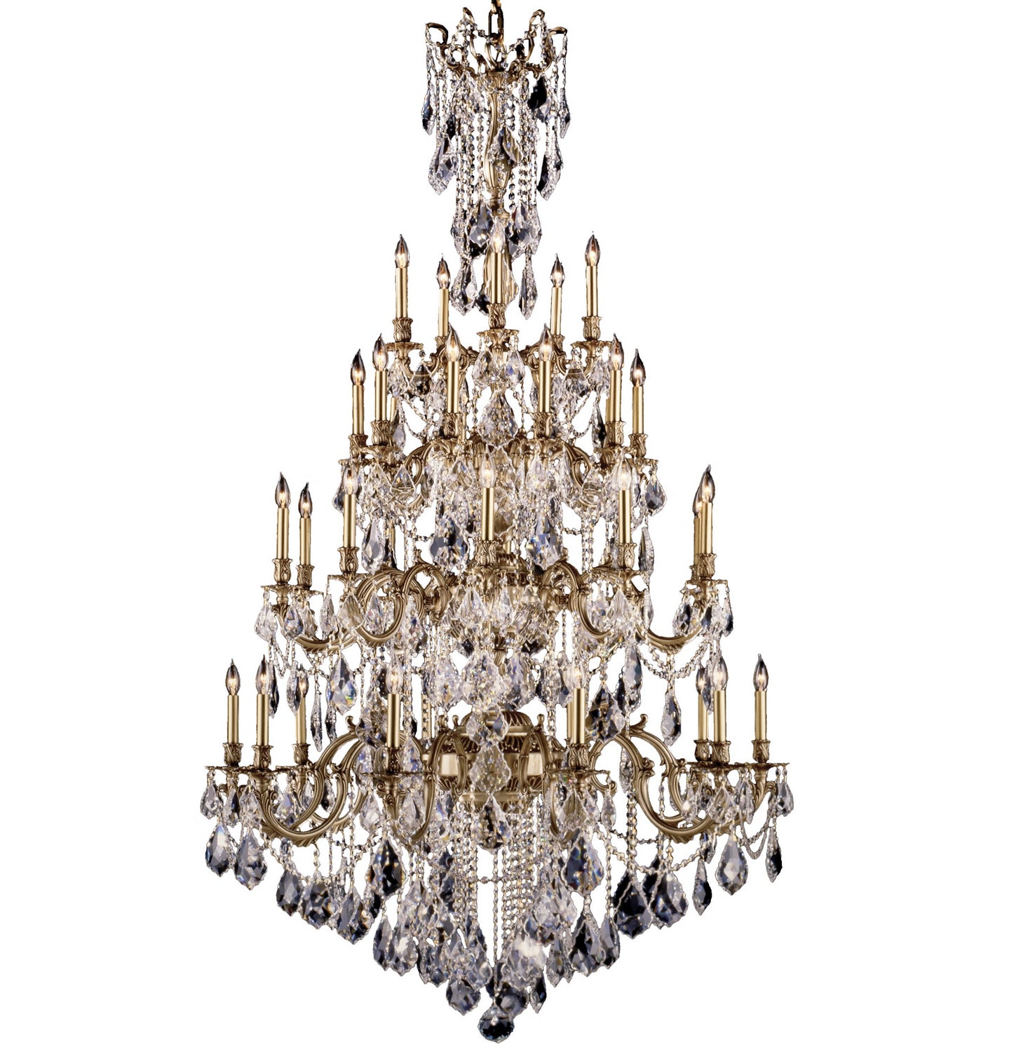 American Brass & Crystal - CH9827-A-03G-ST - 35 Light Chandelier - Bellagio - French Gold Glossy