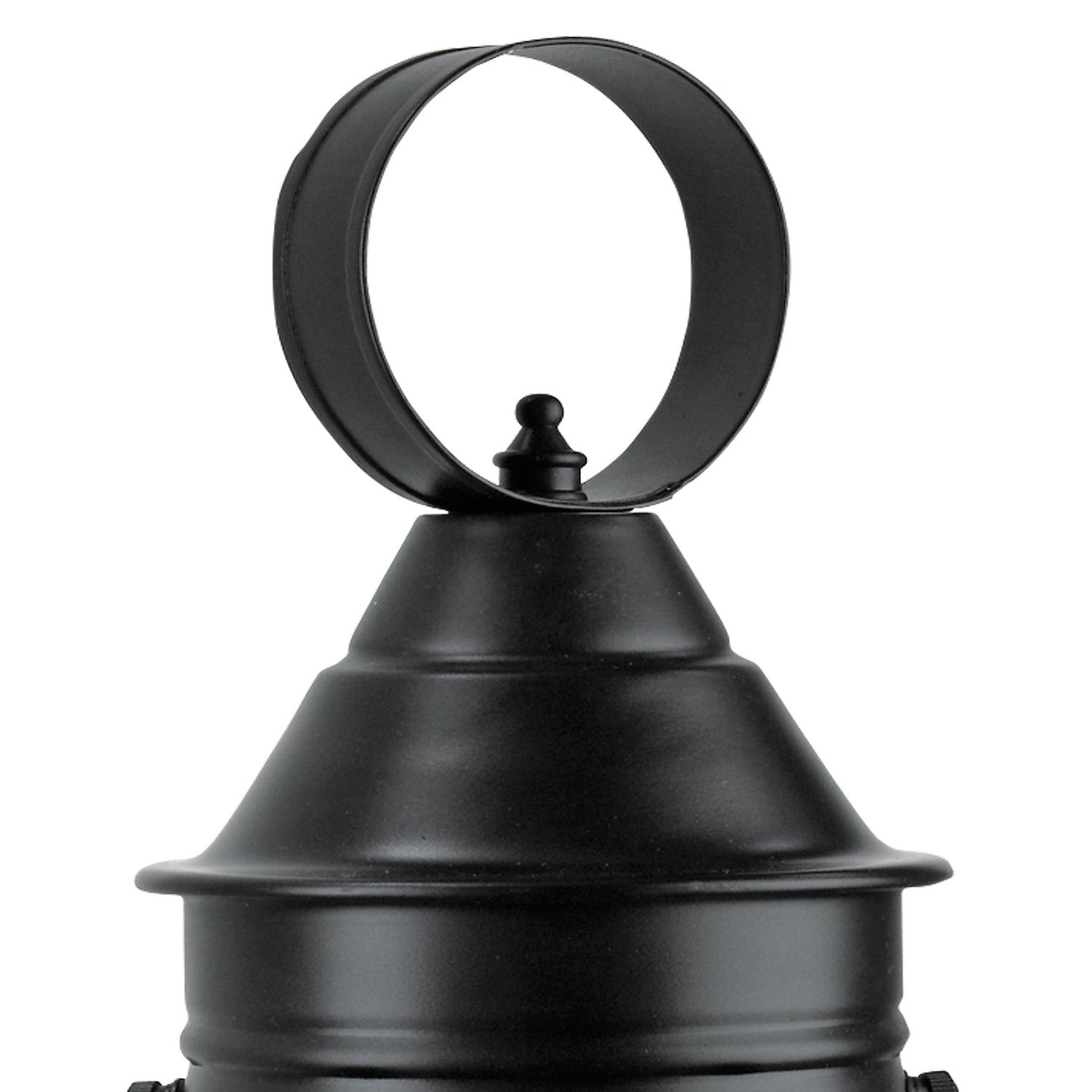 Norwell Lighting - 1321-BL-CL - One Light Post Mount - Cottage Onion - Black With Clear Glass