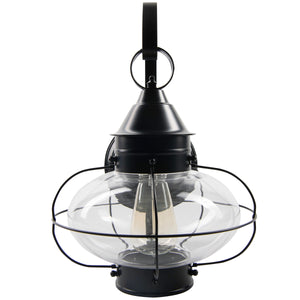 Norwell Lighting - 1324-BL-CL - One Light Wall Mount - Cottage Onion - Black With Clear Glass