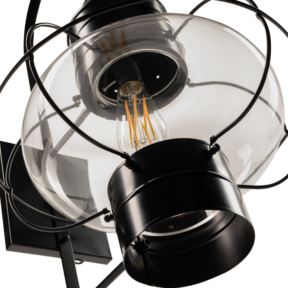 Norwell Lighting - 1509-BL-CL - One Light Wall Mount - Classic Onion - Black With Clear Glass