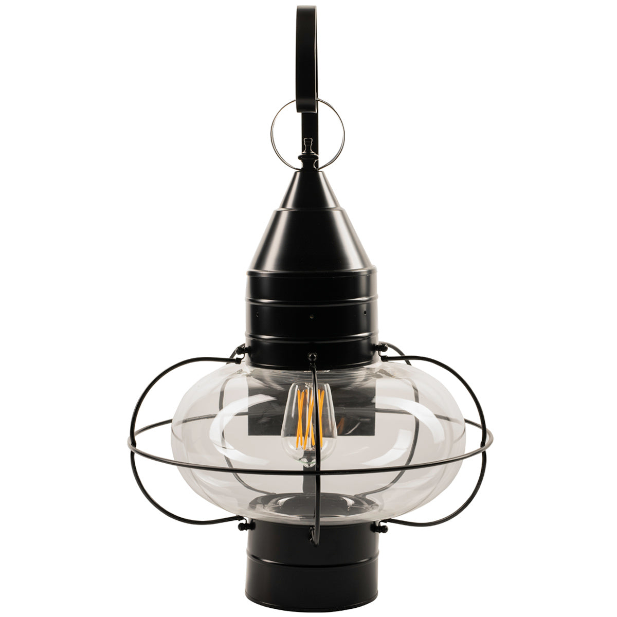 Norwell Lighting - 1509-BL-CL - One Light Wall Mount - Classic Onion - Black With Clear Glass