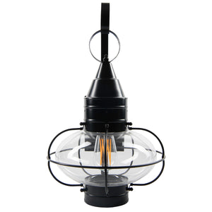 Norwell Lighting - 1512-BL-CL - One Light Wall Mount - Classic Onion - Black With Clear Glass