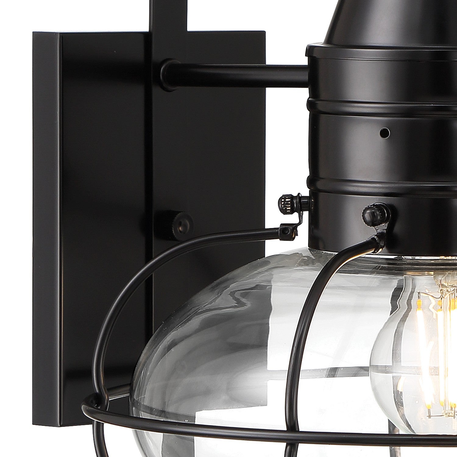 Norwell Lighting - 1512-BL-CL - One Light Wall Mount - Classic Onion - Black With Clear Glass