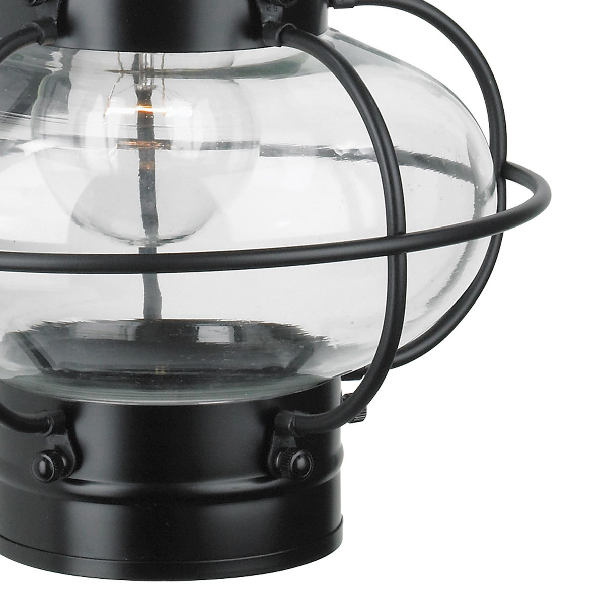 Norwell Lighting - 1513-BL-CL - One Light Wall Mount - Classic Onion - Black With Clear Glass