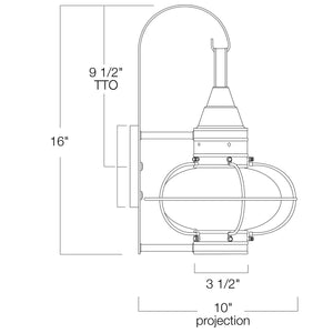 Norwell Lighting - 1513-BL-CL - One Light Wall Mount - Classic Onion - Black With Clear Glass