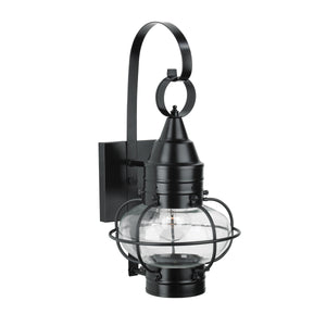 Norwell Lighting - 1513-BL-CL - One Light Wall Mount - Classic Onion - Black With Clear Glass