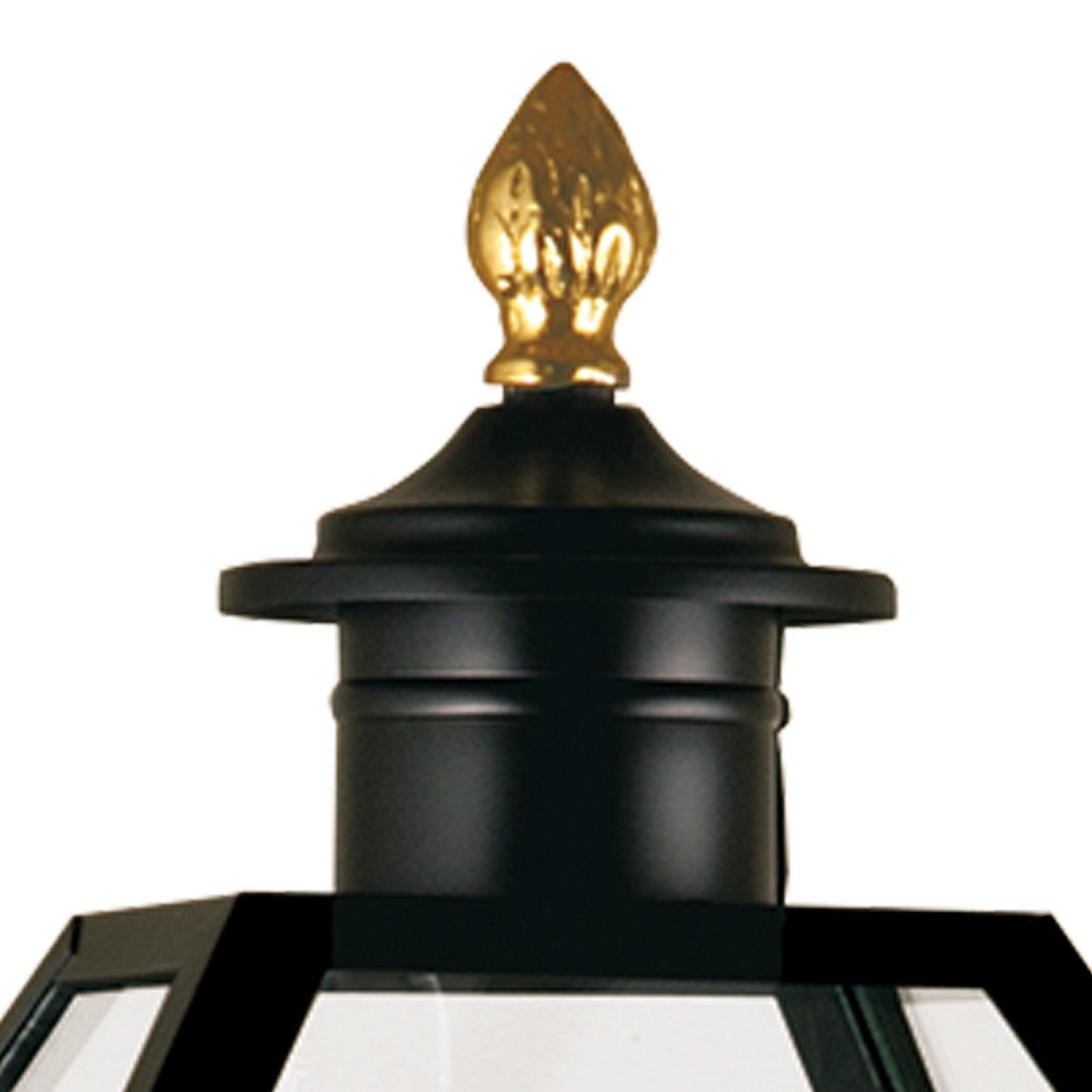 Norwell Lighting - 2234-BL-CL - Three Light Post Mount - Lexington - Black