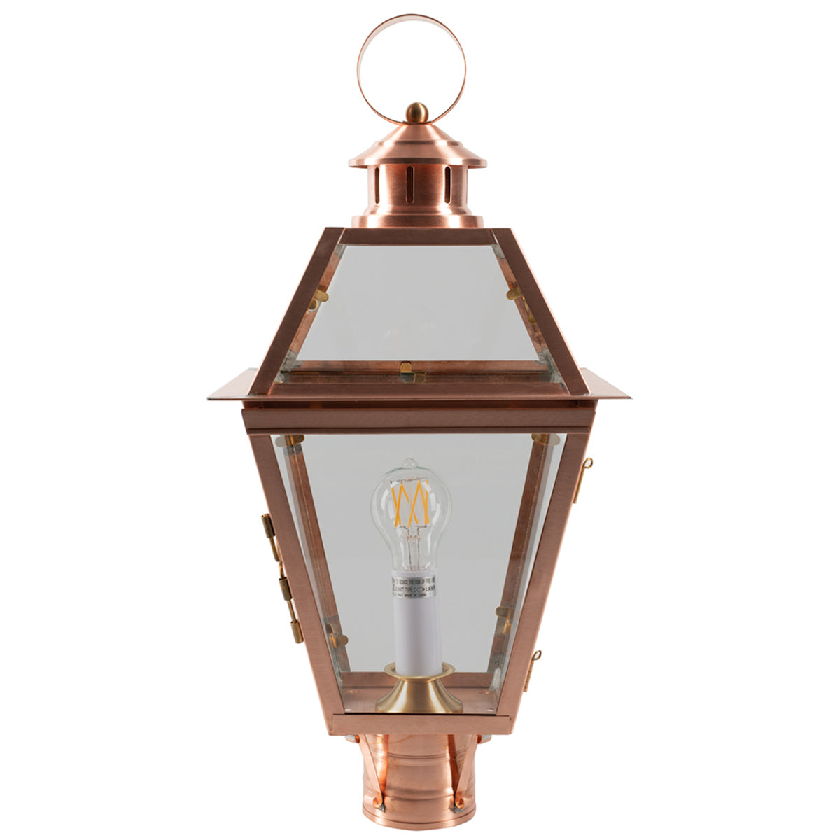 Norwell Lighting - 2250-CO-CL - One Light Post Mount - Olde Colony - Copper