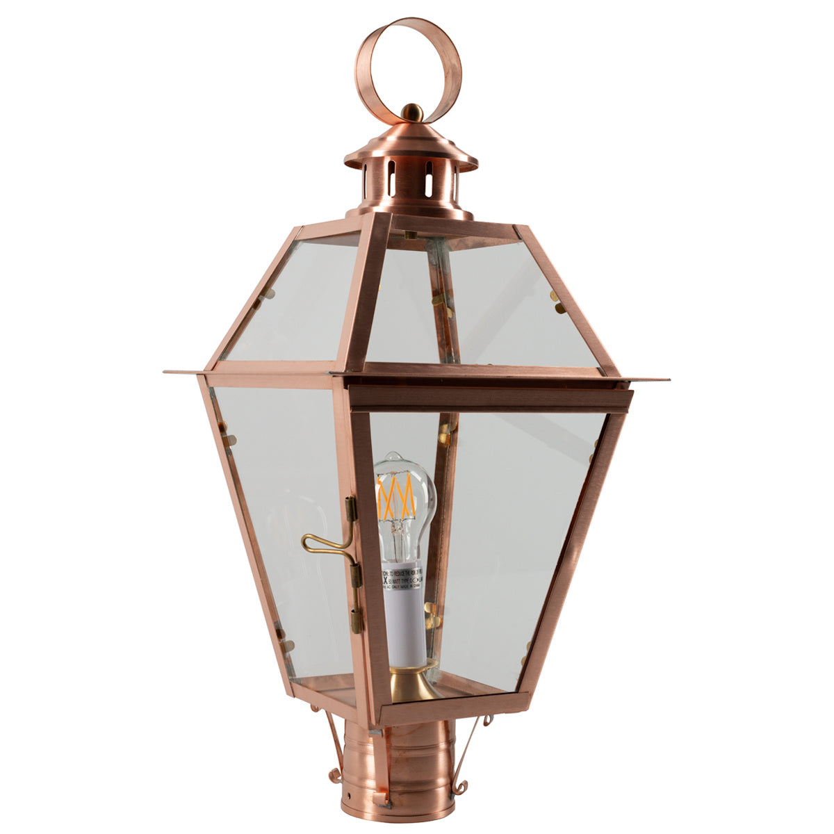 Norwell Lighting - 2250-CO-CL - One Light Post Mount - Olde Colony - Copper