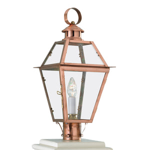 Norwell Lighting - 2250-CO-CL - One Light Post Mount - Olde Colony - Copper