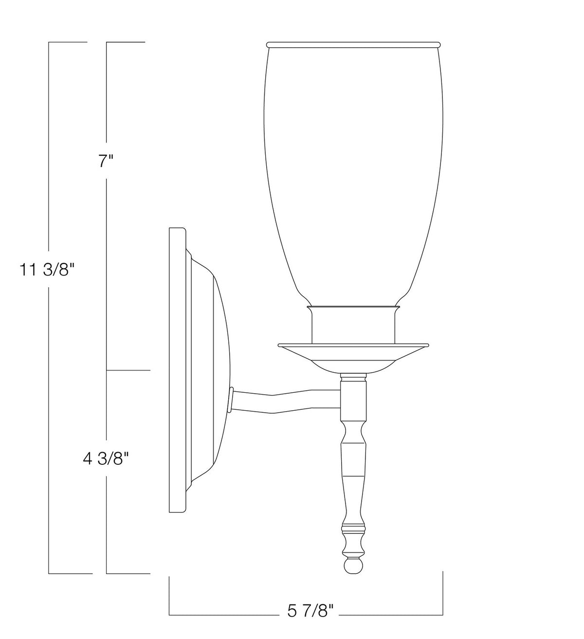 Norwell Lighting - 3306-PB - One Light Wall Sconce - Legacy - Polish Brass