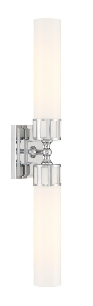 Norwell Lighting - 9652-CH-SO - Two Light Wall Sconce - Astor - Chrome