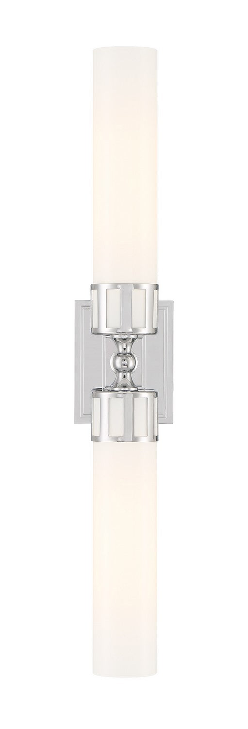 Norwell Lighting - 9652-CH-SO - Two Light Wall Sconce - Astor - Chrome