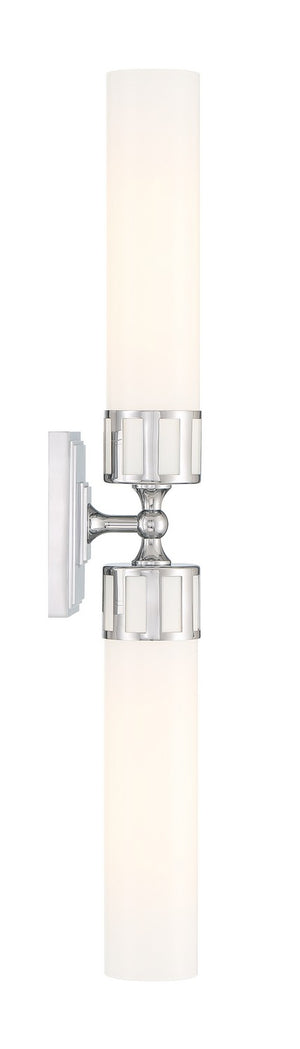 Norwell Lighting - 9652-CH-SO - Two Light Wall Sconce - Astor - Chrome