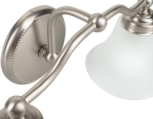 Norwell Lighting - 9662-BN-FL - Two Light Wall Sconce - Soleil - Brushed Nickel