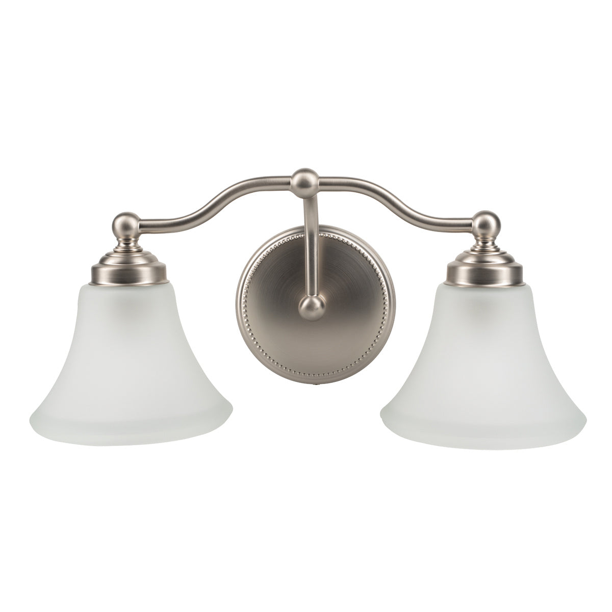 Norwell Lighting - 9662-BN-FL - Two Light Wall Sconce - Soleil - Brushed Nickel