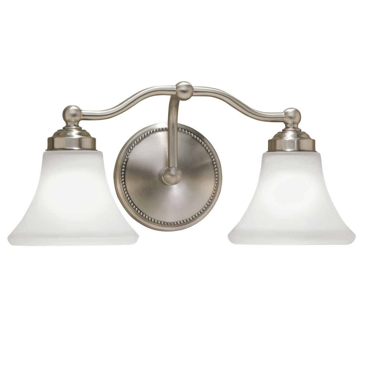 Norwell Lighting - 9662-BN-FL - Two Light Wall Sconce - Soleil - Brushed Nickel