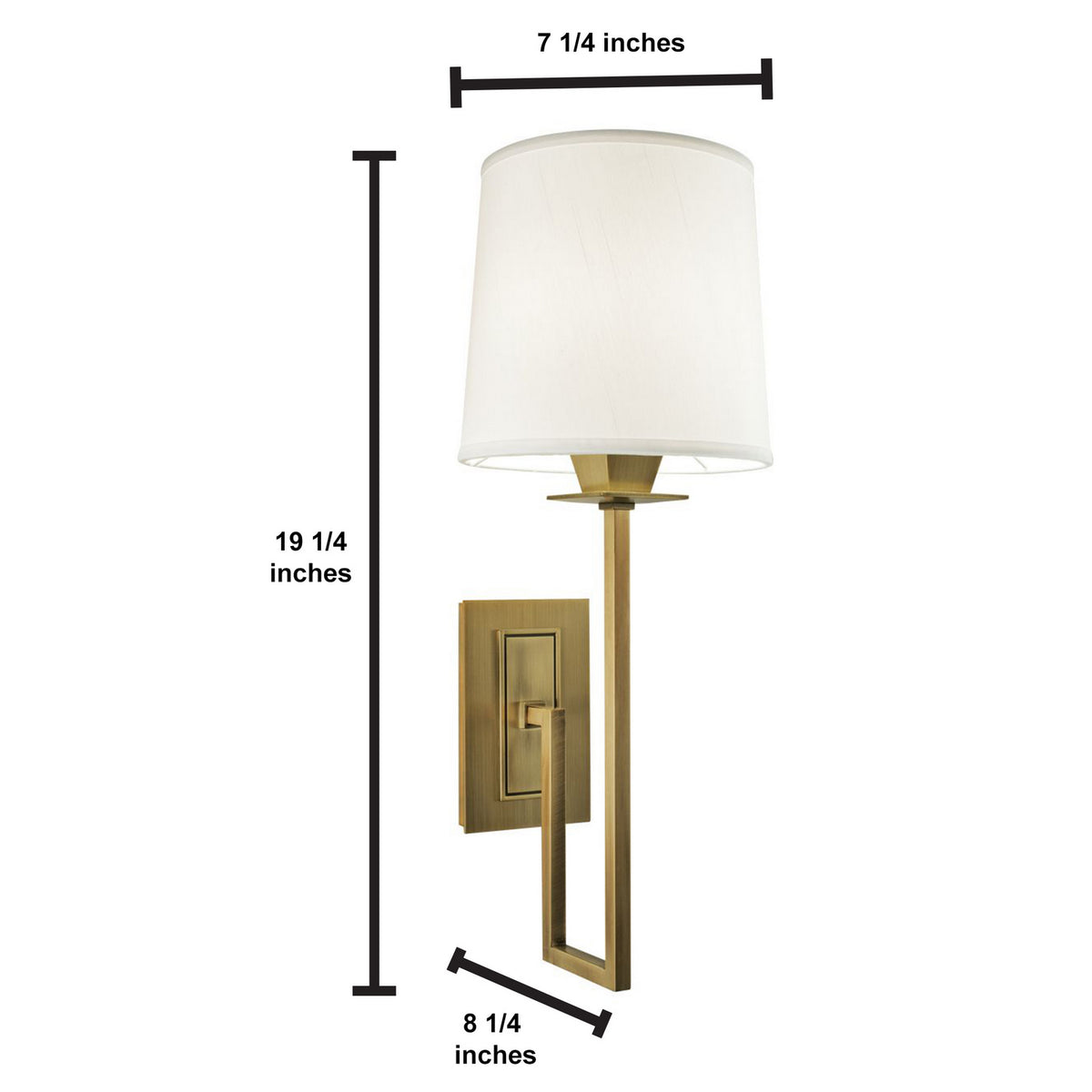 Norwell Lighting - 9675-AG-WS - One Light Wall Sconce - Maya - Aged Brass