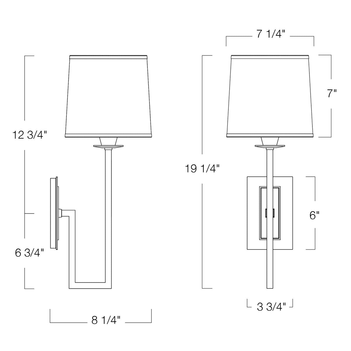 Norwell Lighting - 9675-BN-WS - One Light Wall Sconce - Maya - Brush Nickel