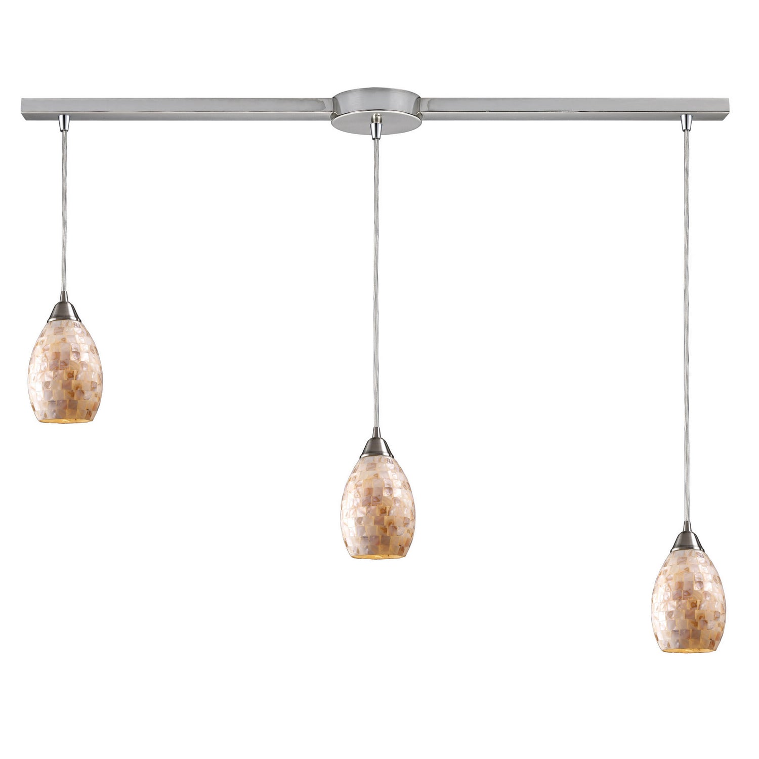 ELK Home - 10141/3L - Three Light Pendant - Capri - Satin Nickel