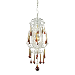 ELK Home - 12003/1AMB - One Light Mini Pendant - Opulence - Antique White