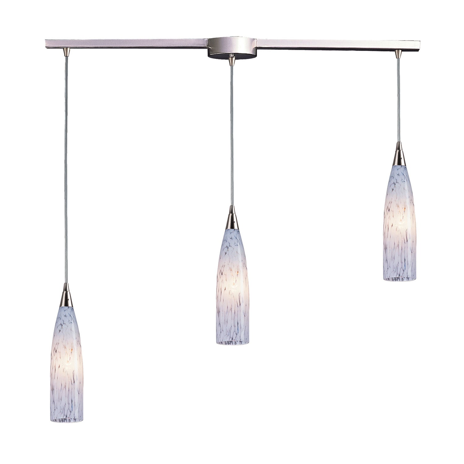 ELK Home - 501-3L-SW - Three Light Pendant - Lungo - Satin Nickel