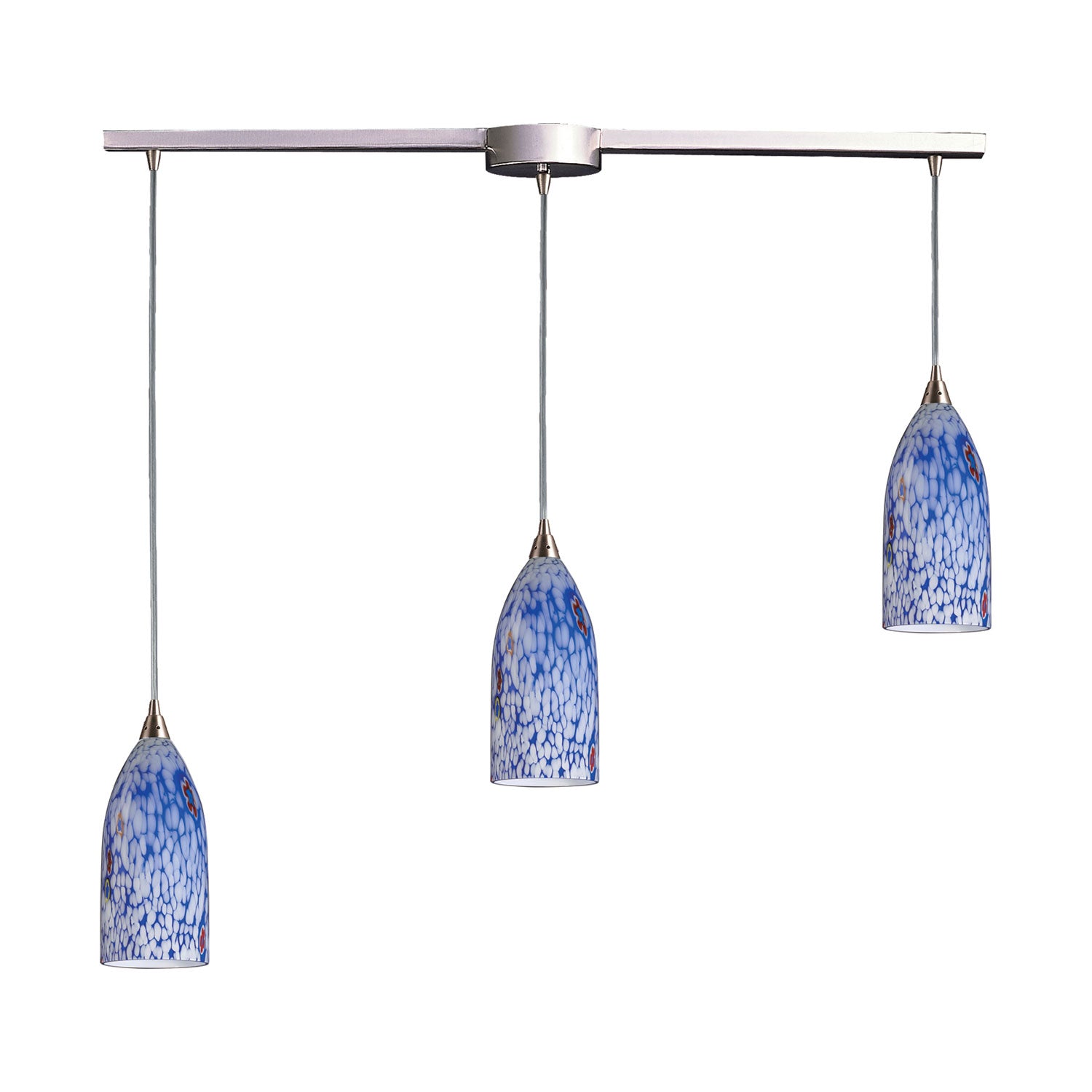 ELK Home - 502-3L-BL - Three Light Pendant - Verona - Satin Nickel