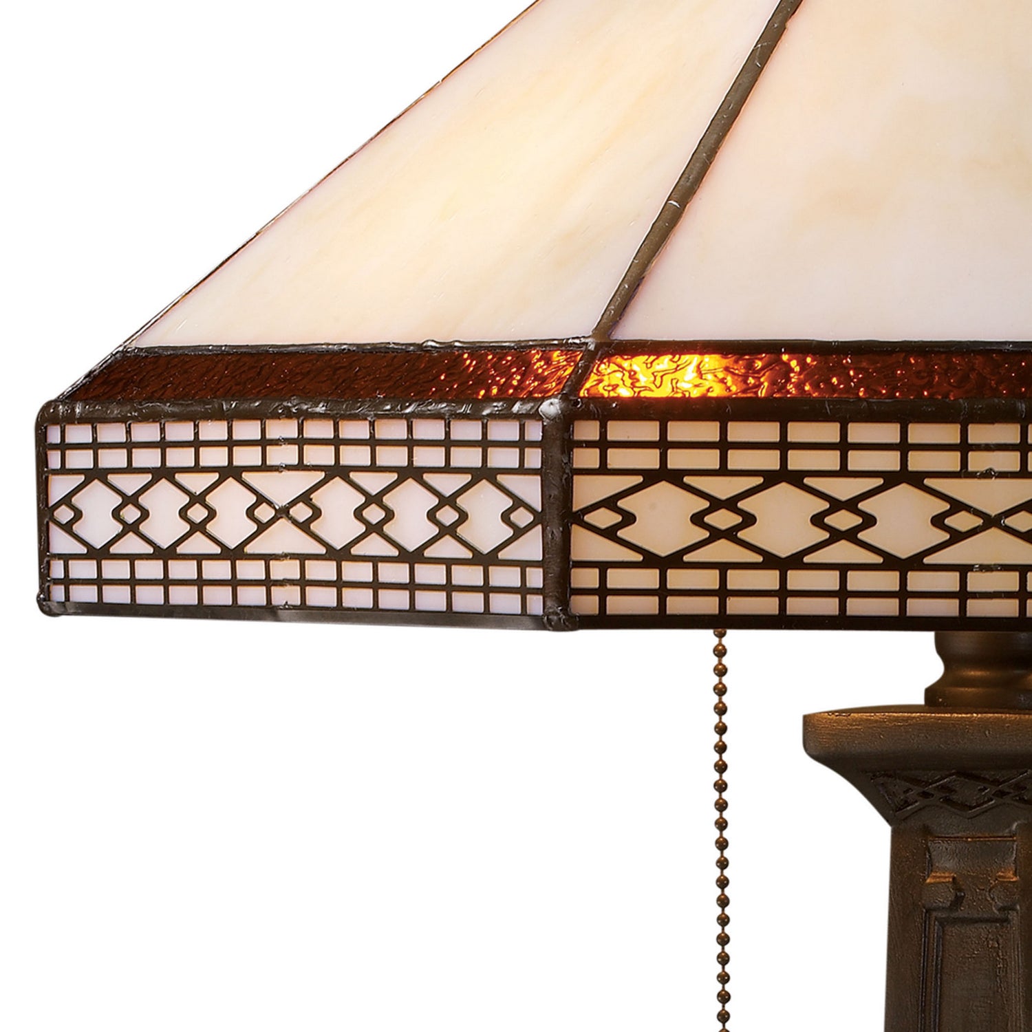 ELK Home - D1858 - Two Light Table Lamp - Stone Filigree - Tiffany Bronze