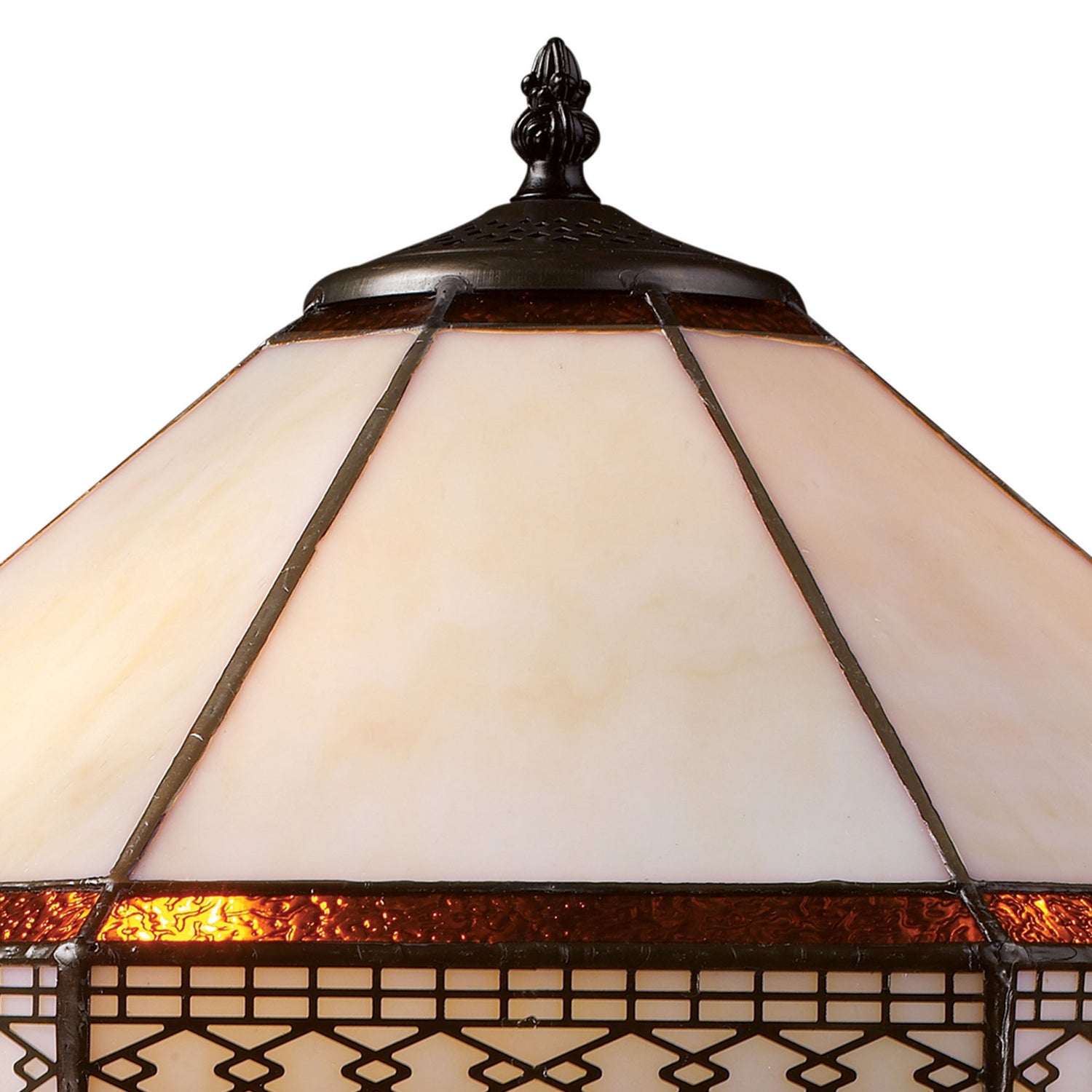 ELK Home - D1858 - Two Light Table Lamp - Stone Filigree - Tiffany Bronze