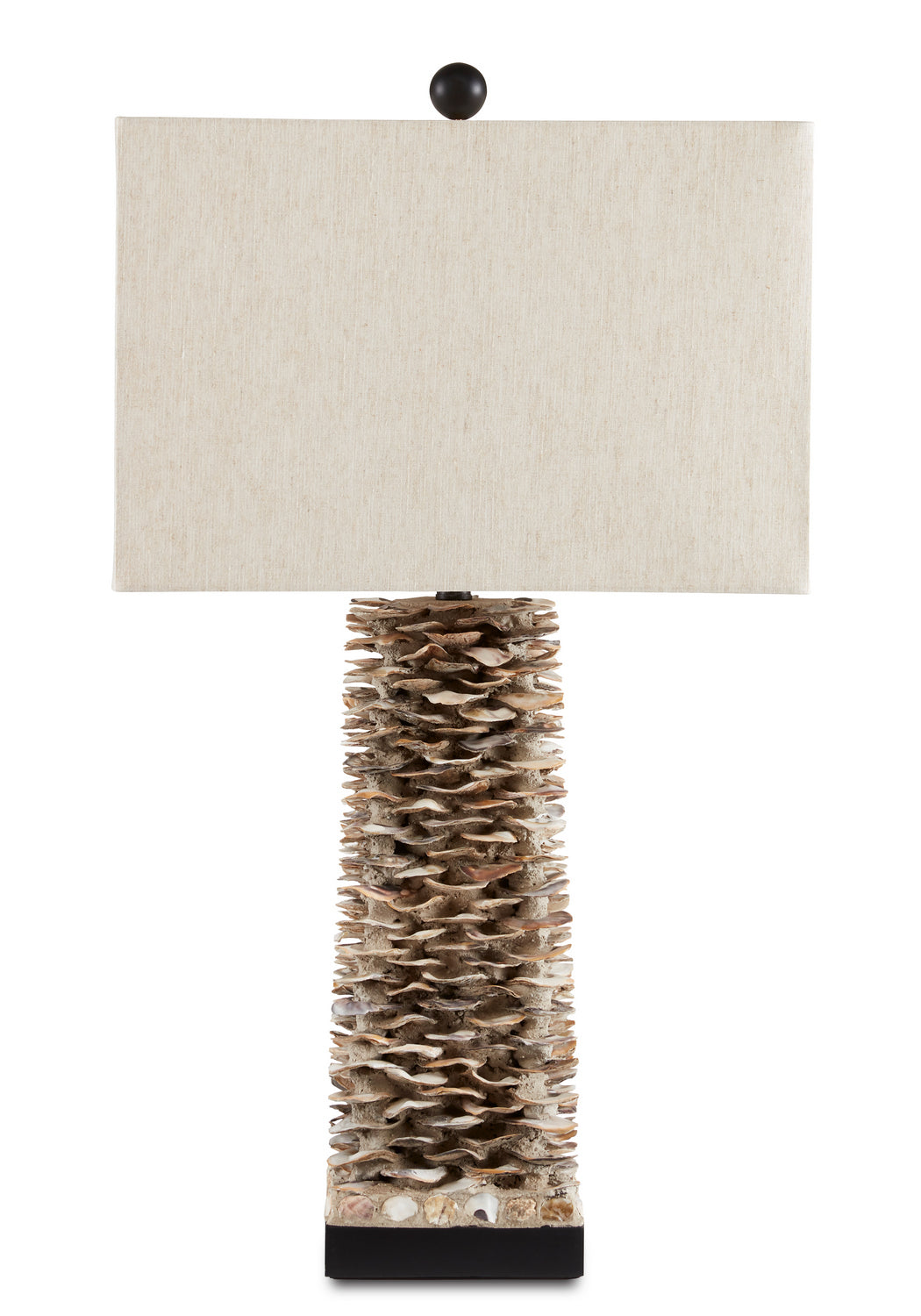 Currey and Company - 6862 - One Light Table Lamp - Villamare - Natural/Satin Black