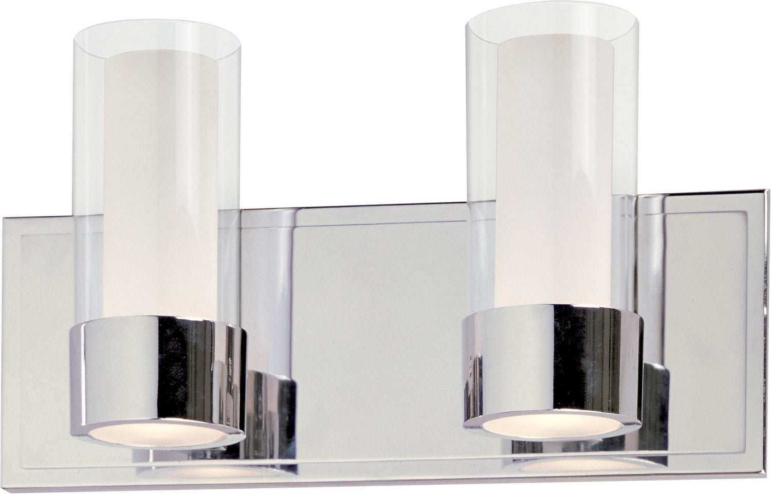 Maxim - 23072CLFTPC - Two Light Bath Vanity - Silo - Polished Chrome