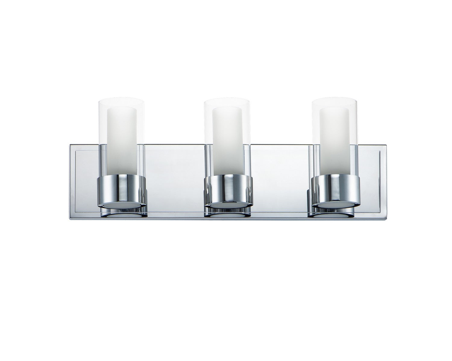 Maxim - 23073CLFTPC - Three Light Bath Vanity - Silo - Polished Chrome