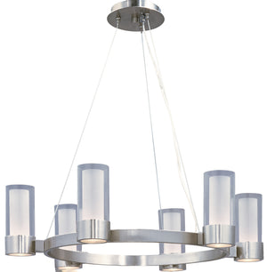 Maxim - 23077CLFTPC - Six Light Chandelier - Silo - Polished Chrome