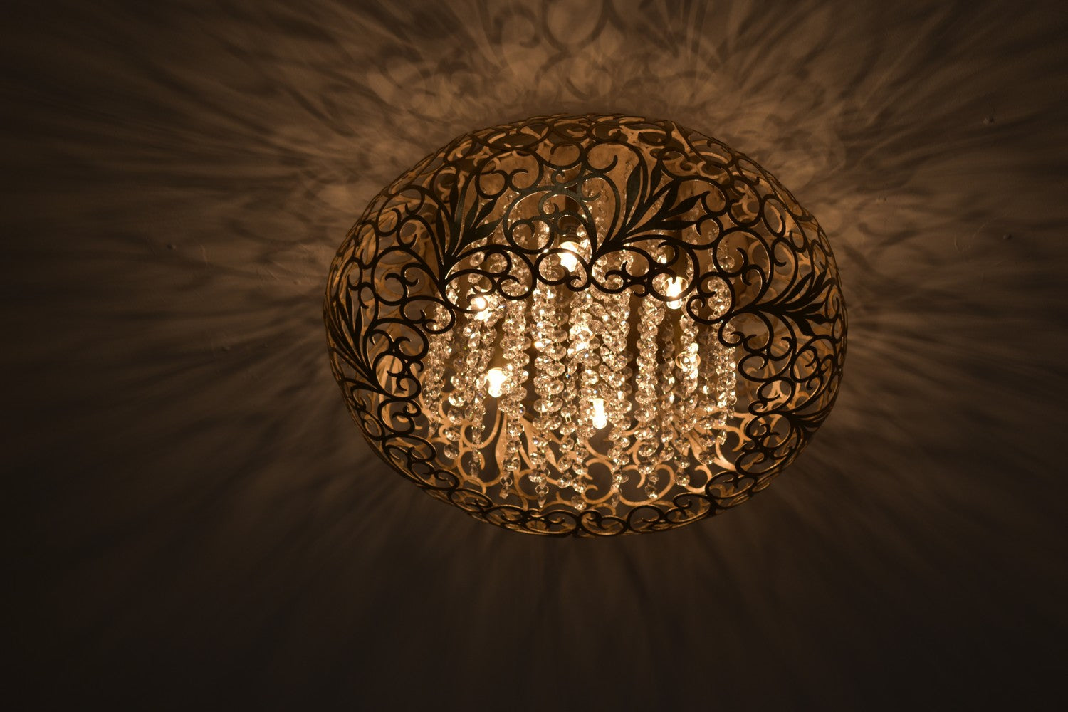 Maxim - 24150BCGS - LED Flush Mount - Arabesque - Golden Silver