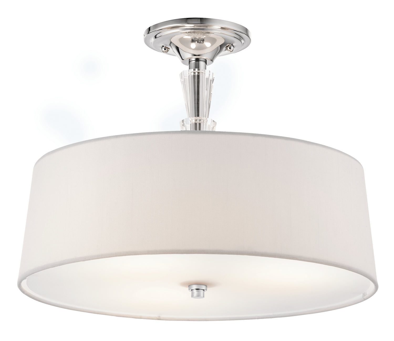 Kichler - 42035CH - Three Light Semi Flush Mount - Crystal Persuasion - Chrome