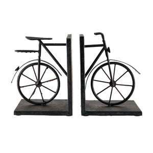 ELK Home - 51-3857 - Bookend - Set of 2 - Bicycle - Rust