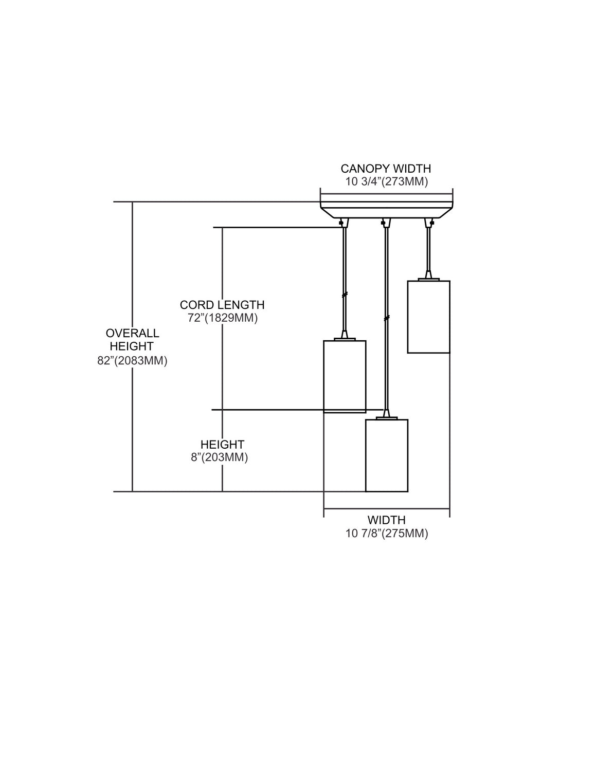 ELK Home - 10147/3 - Three Light Pendant - Coletta - Satin Nickel