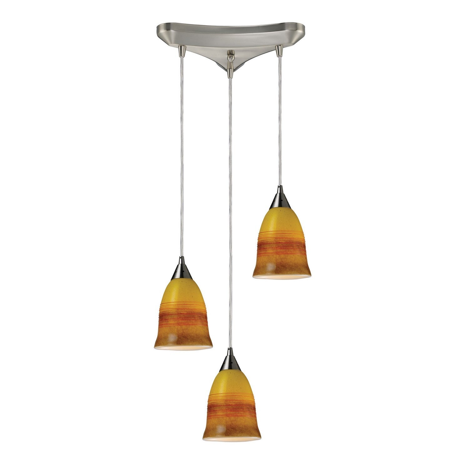 ELK Home - 10218/3ERH - Three Light Pendant - Horizon - Satin Nickel