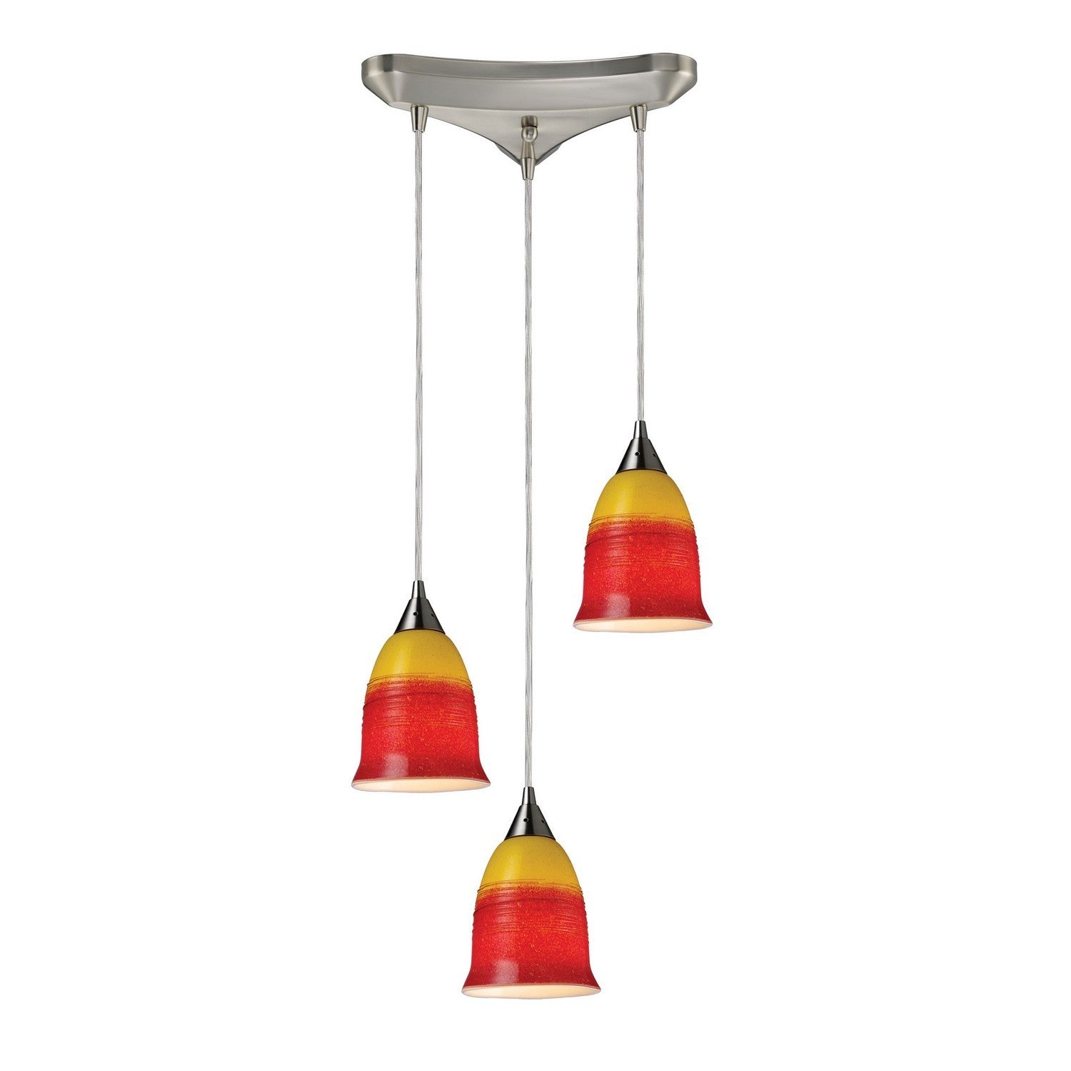 ELK Home - 10218/3FIR - Three Light Pendant - Horizon - Satin Nickel