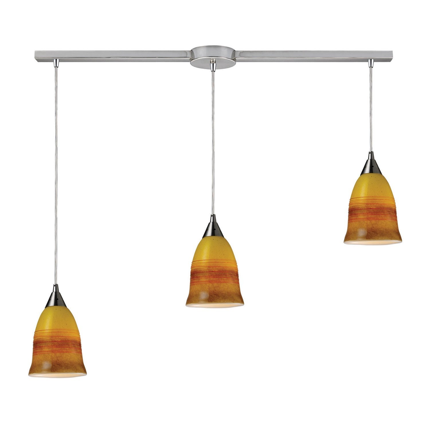 ELK Home - 10218/3L-ERH - Three Light Pendant - Horizon - Satin Nickel