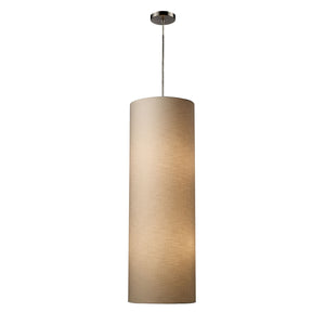 ELK Home - 20160/4 - Four Light Pendant - Fabric Cylinders - Satin Nickel