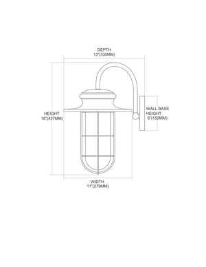 ELK Home - 42285/1 - One Light Outdoor Wall Sconce - Portside - Matte Black